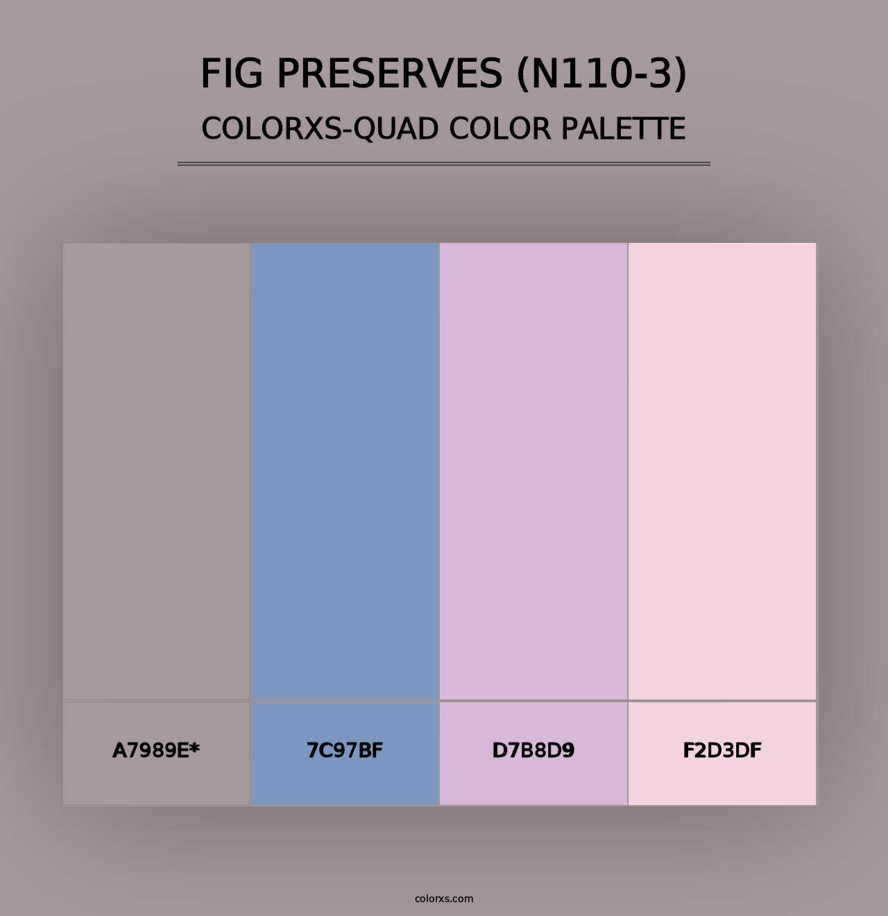 Fig Preserves (N110-3) - Colorxs Quad Palette