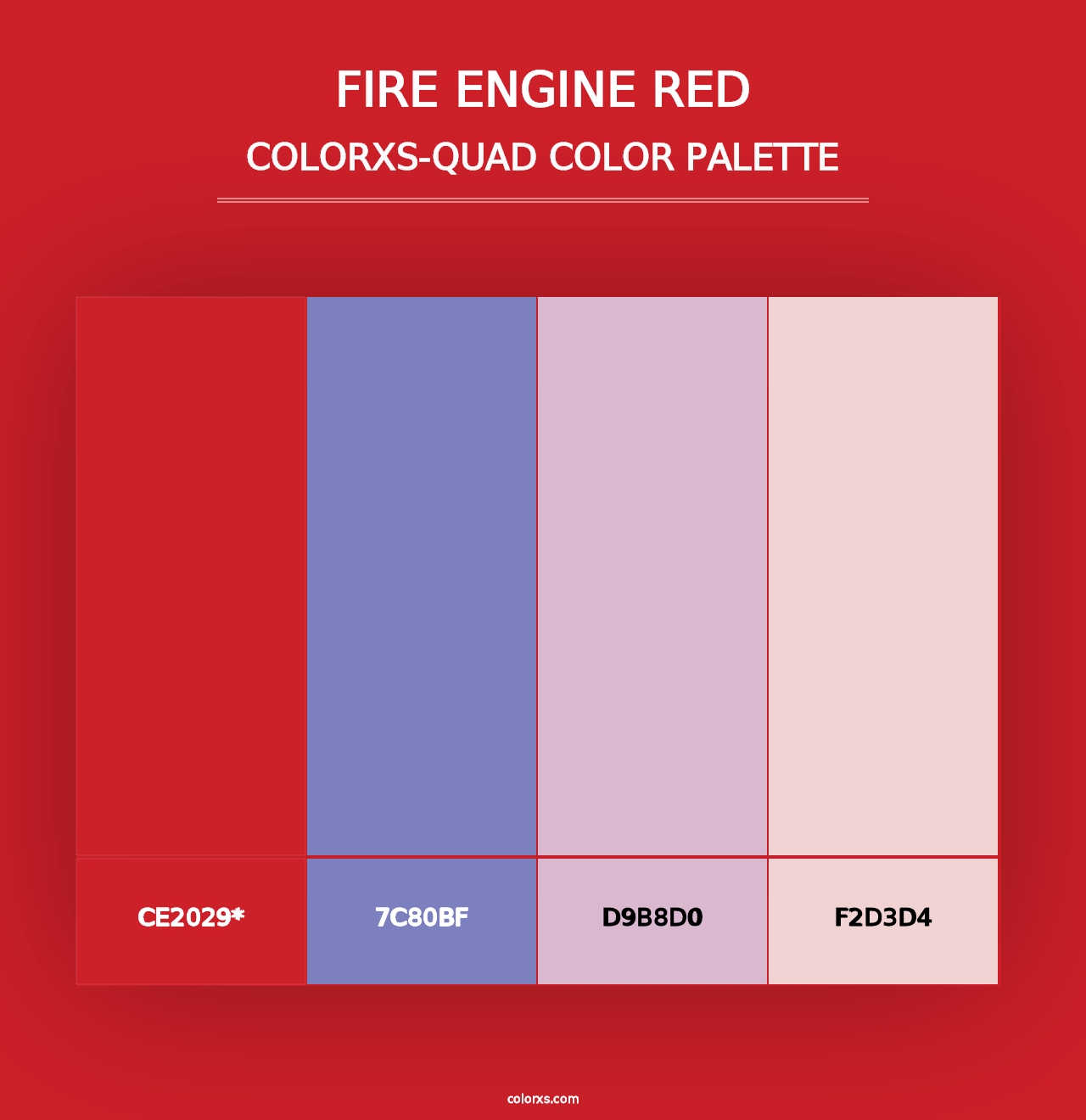 Fire Engine Red - Colorxs Quad Palette