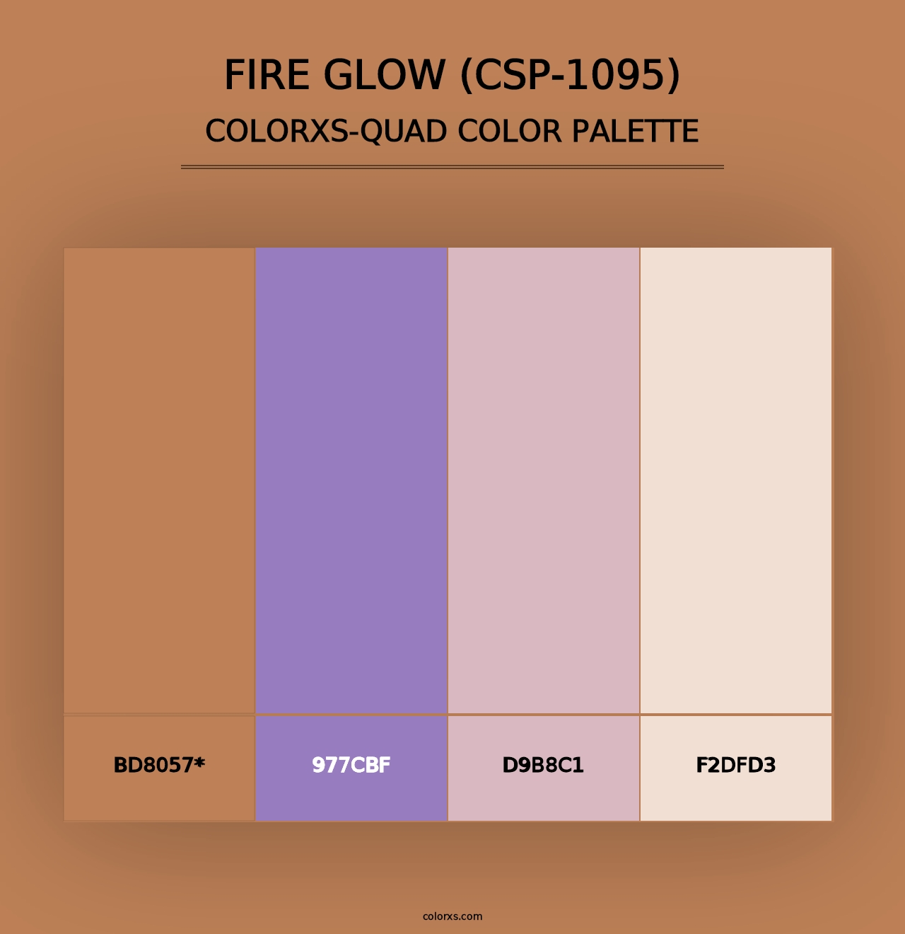 Fire Glow (CSP-1095) - Colorxs Quad Palette