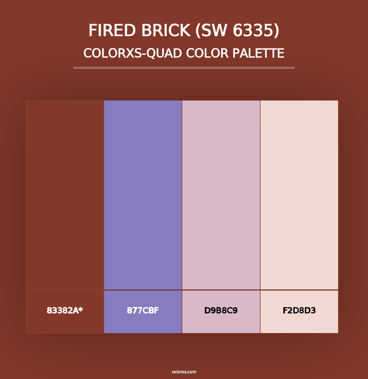 Fired Brick (SW 6335) - Colorxs Quad Palette