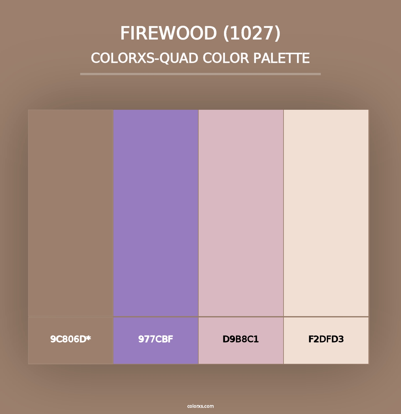 Firewood (1027) - Colorxs Quad Palette