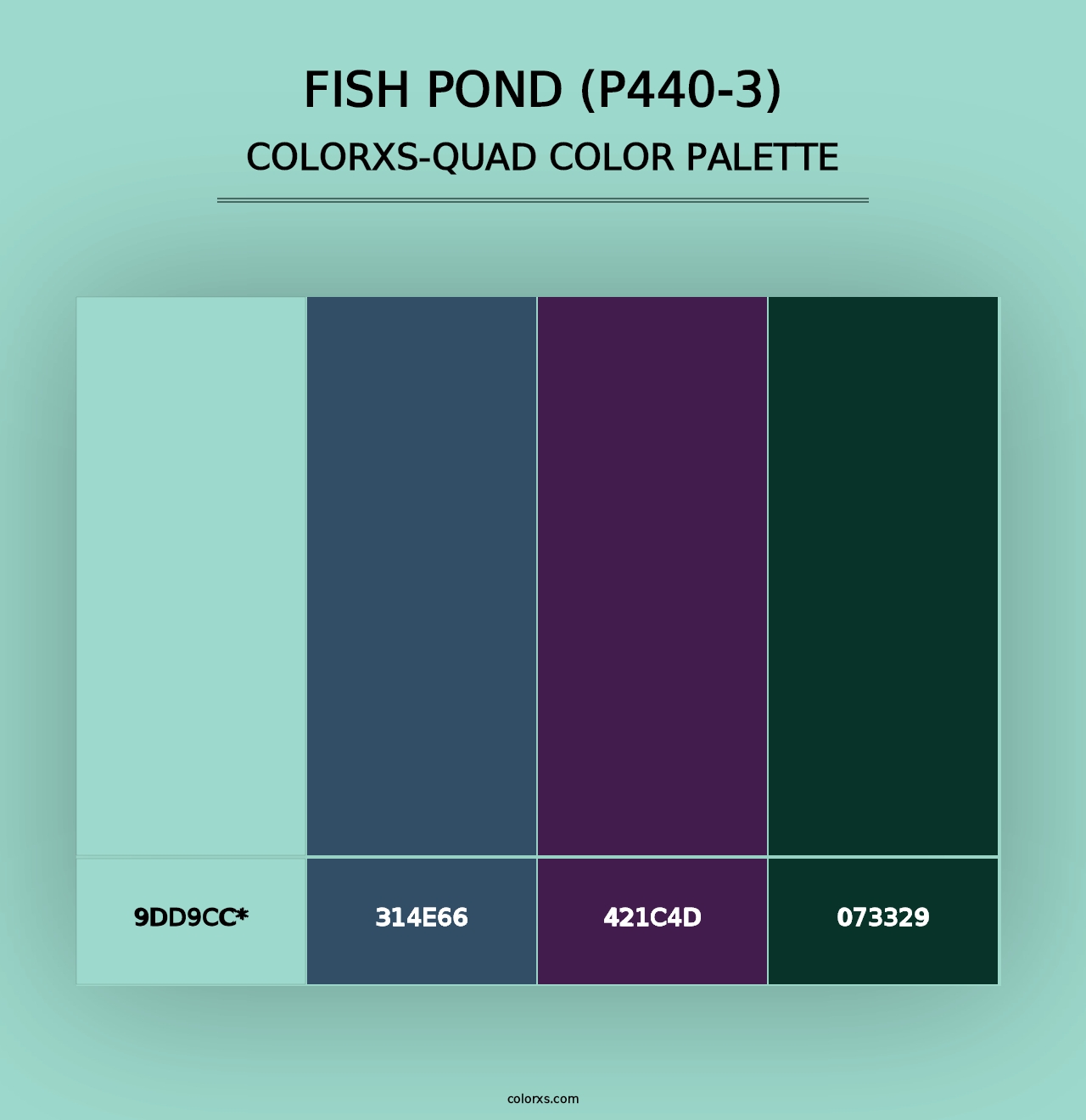 Fish Pond (P440-3) - Colorxs Quad Palette