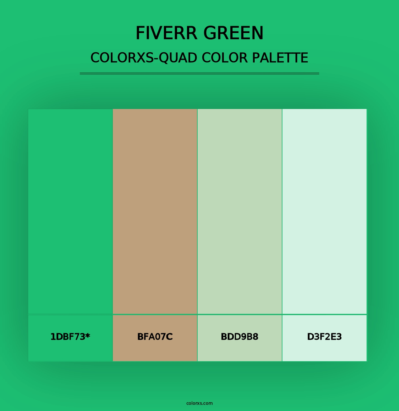 Fiverr Green - Colorxs Quad Palette