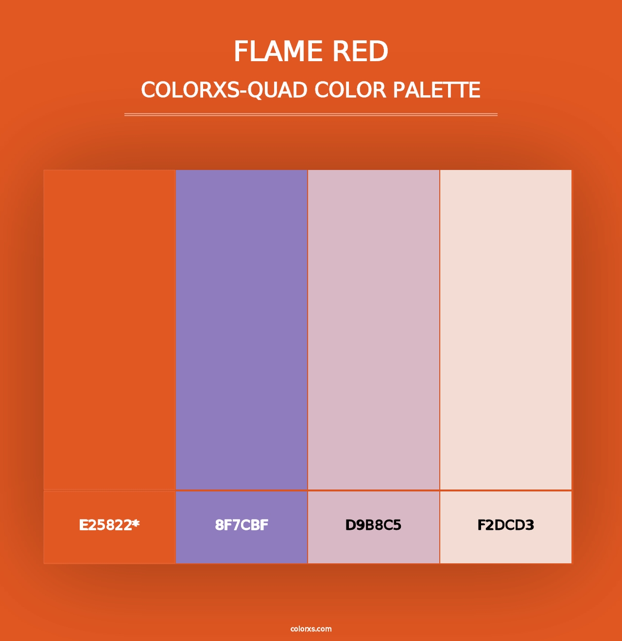 Flame Red - Colorxs Quad Palette