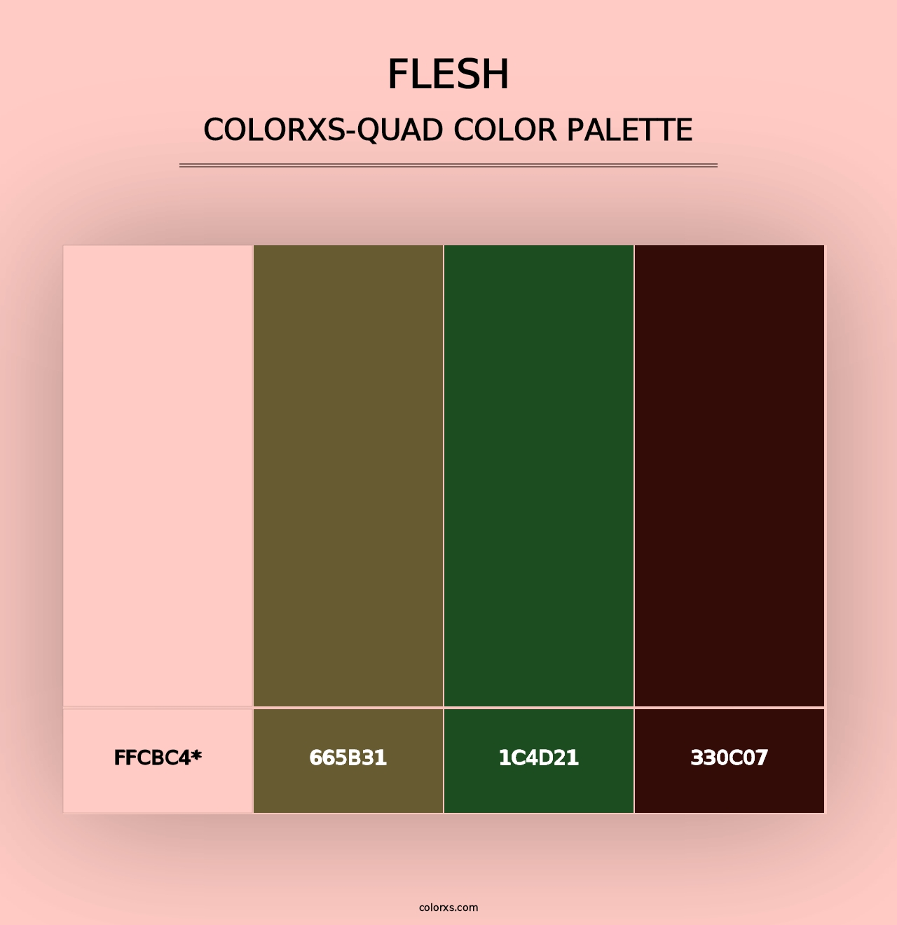 Flesh - Colorxs Quad Palette