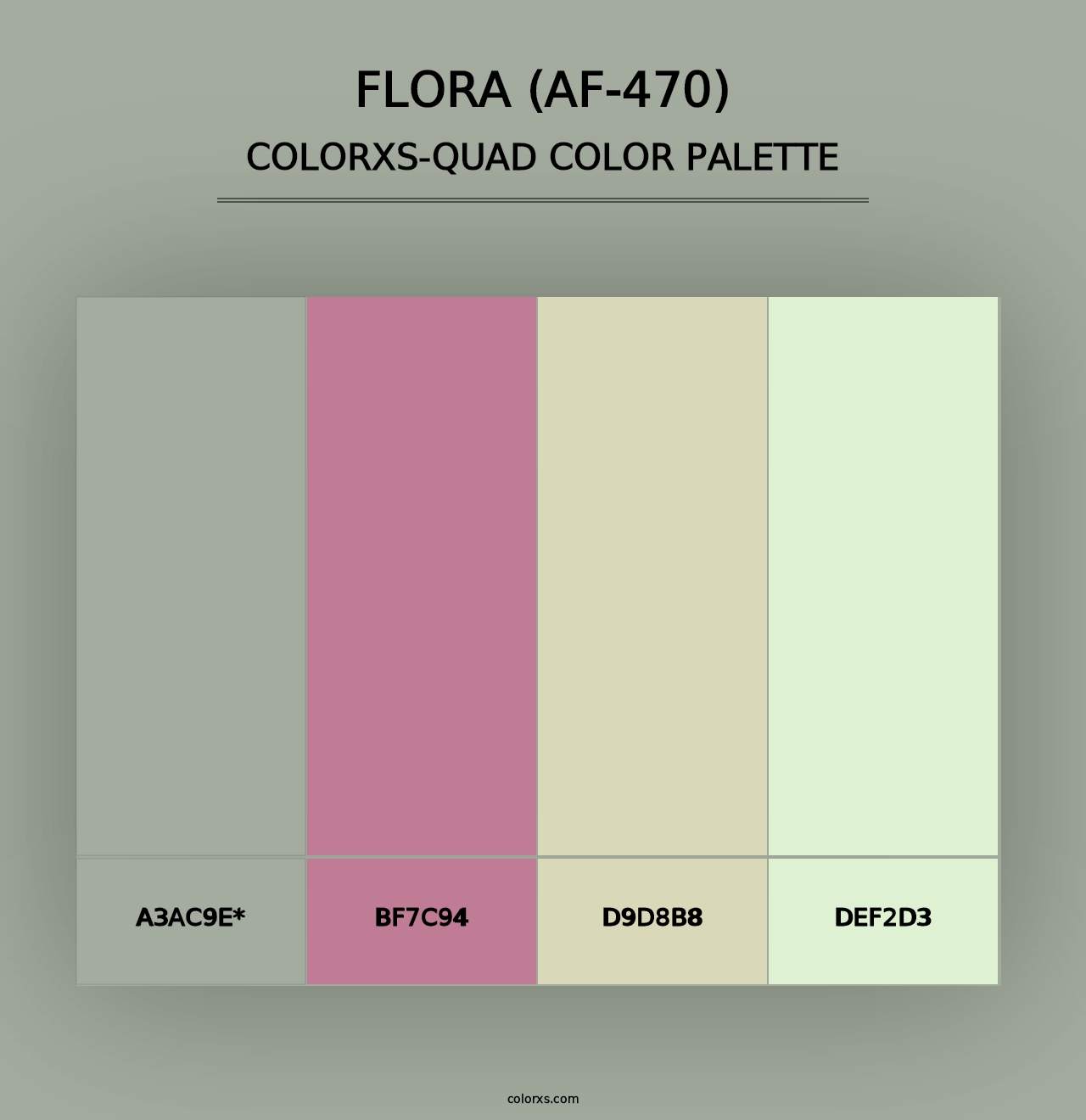 Flora (AF-470) - Colorxs Quad Palette