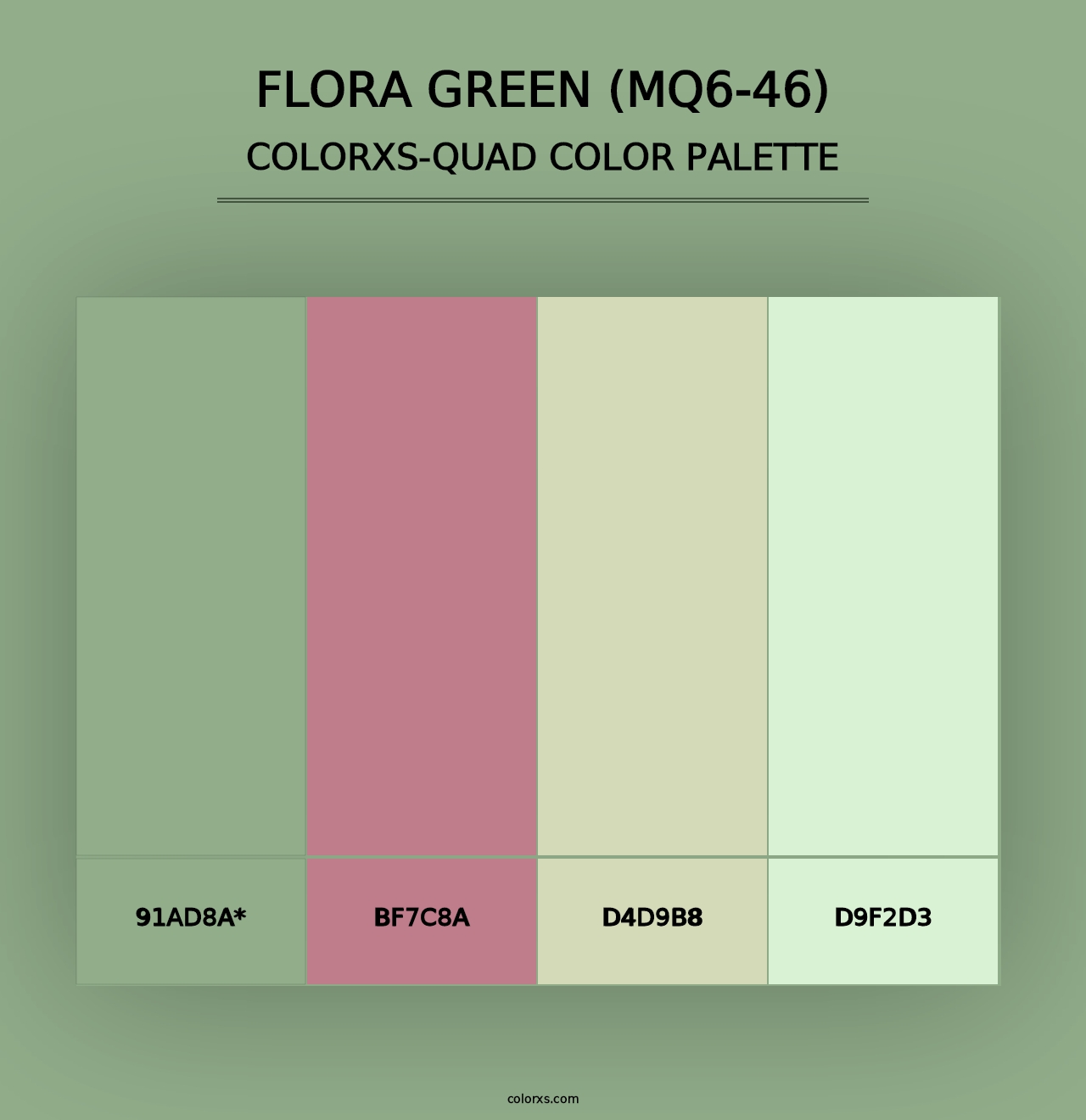 Flora Green (MQ6-46) - Colorxs Quad Palette