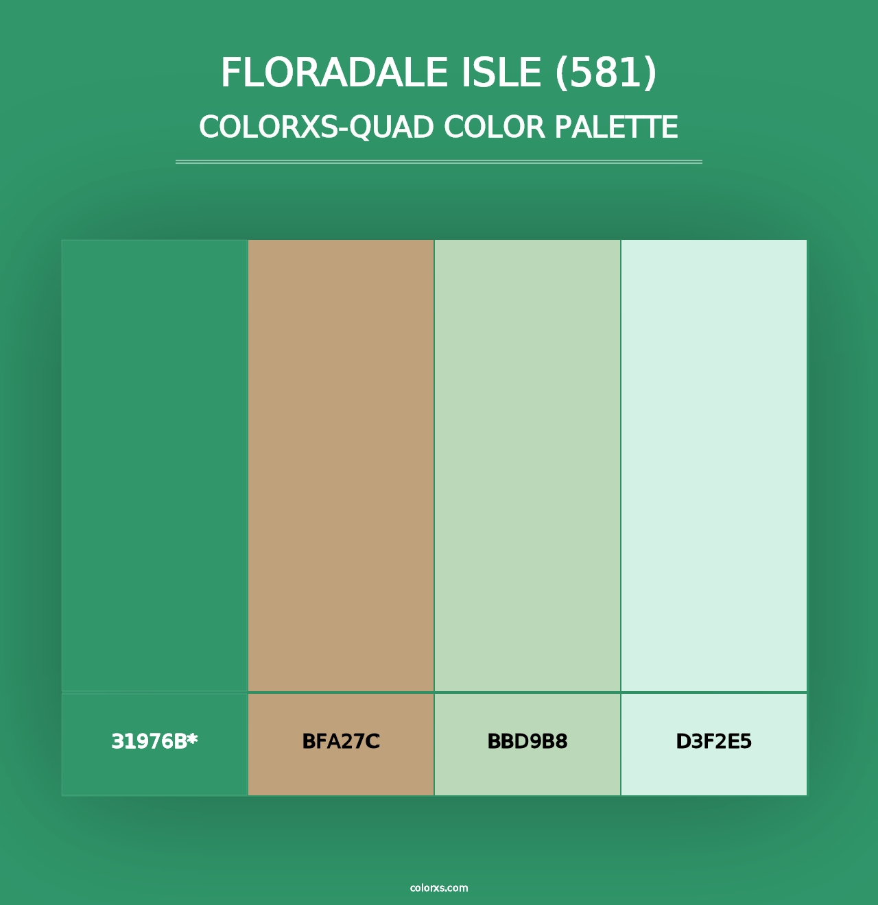 Floradale Isle (581) - Colorxs Quad Palette