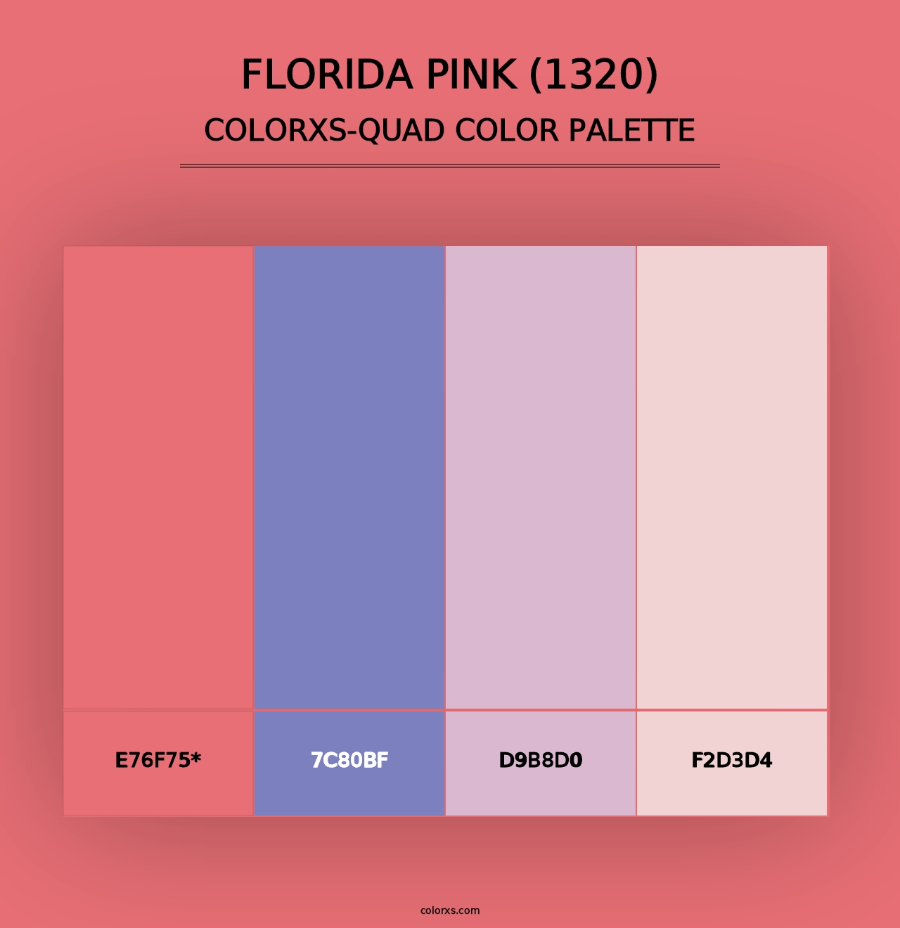 Florida Pink (1320) - Colorxs Quad Palette