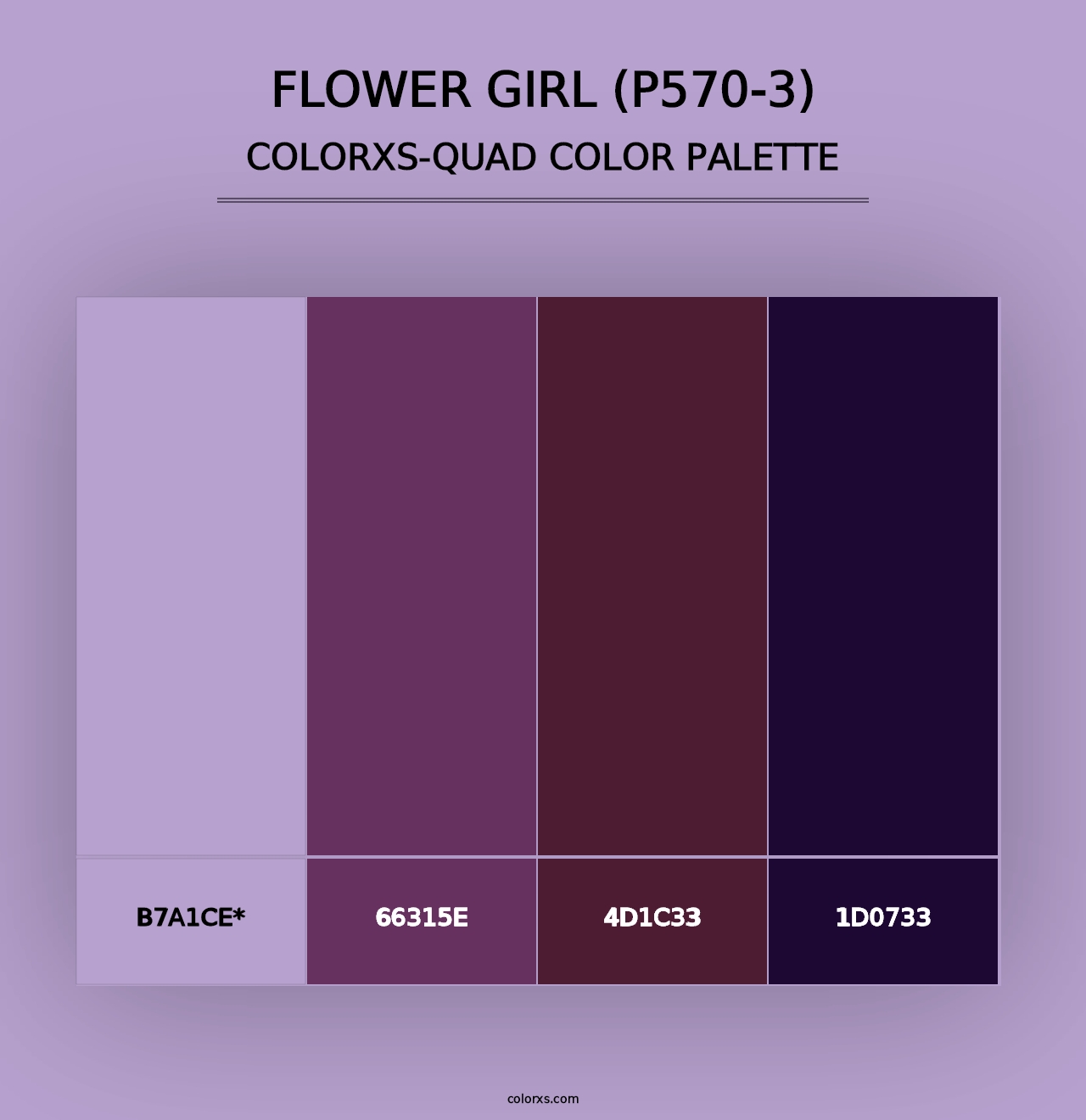 Flower Girl (P570-3) - Colorxs Quad Palette