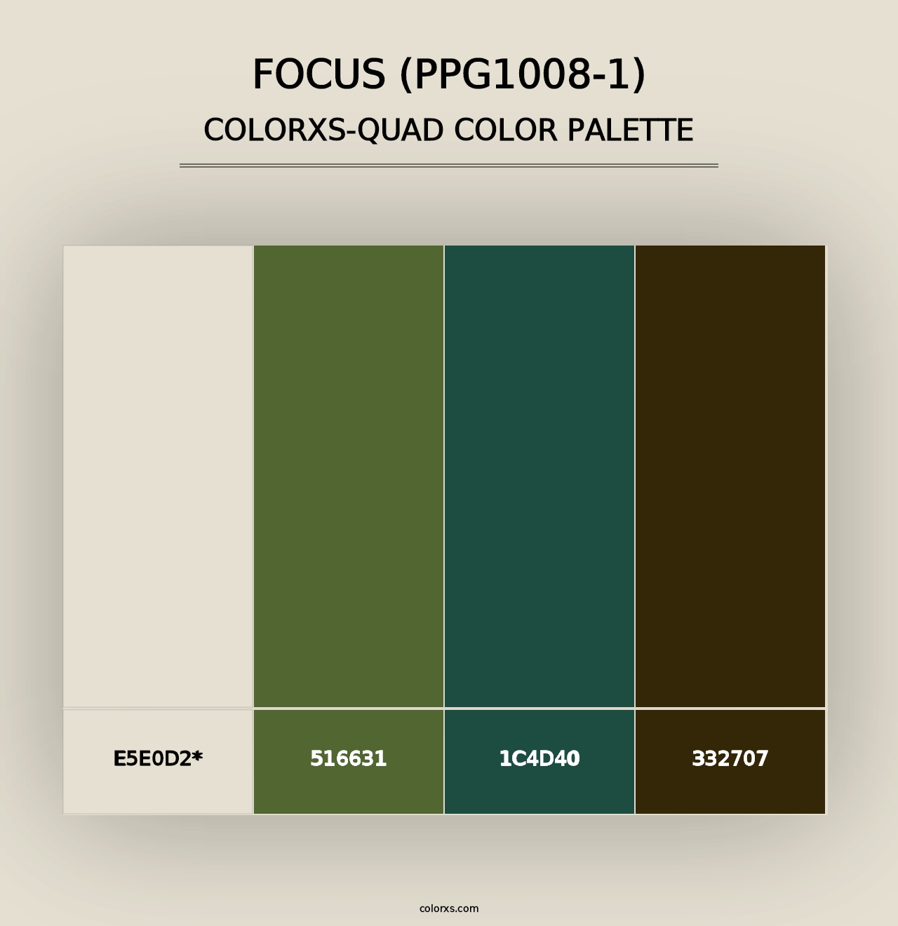 Focus (PPG1008-1) - Colorxs Quad Palette