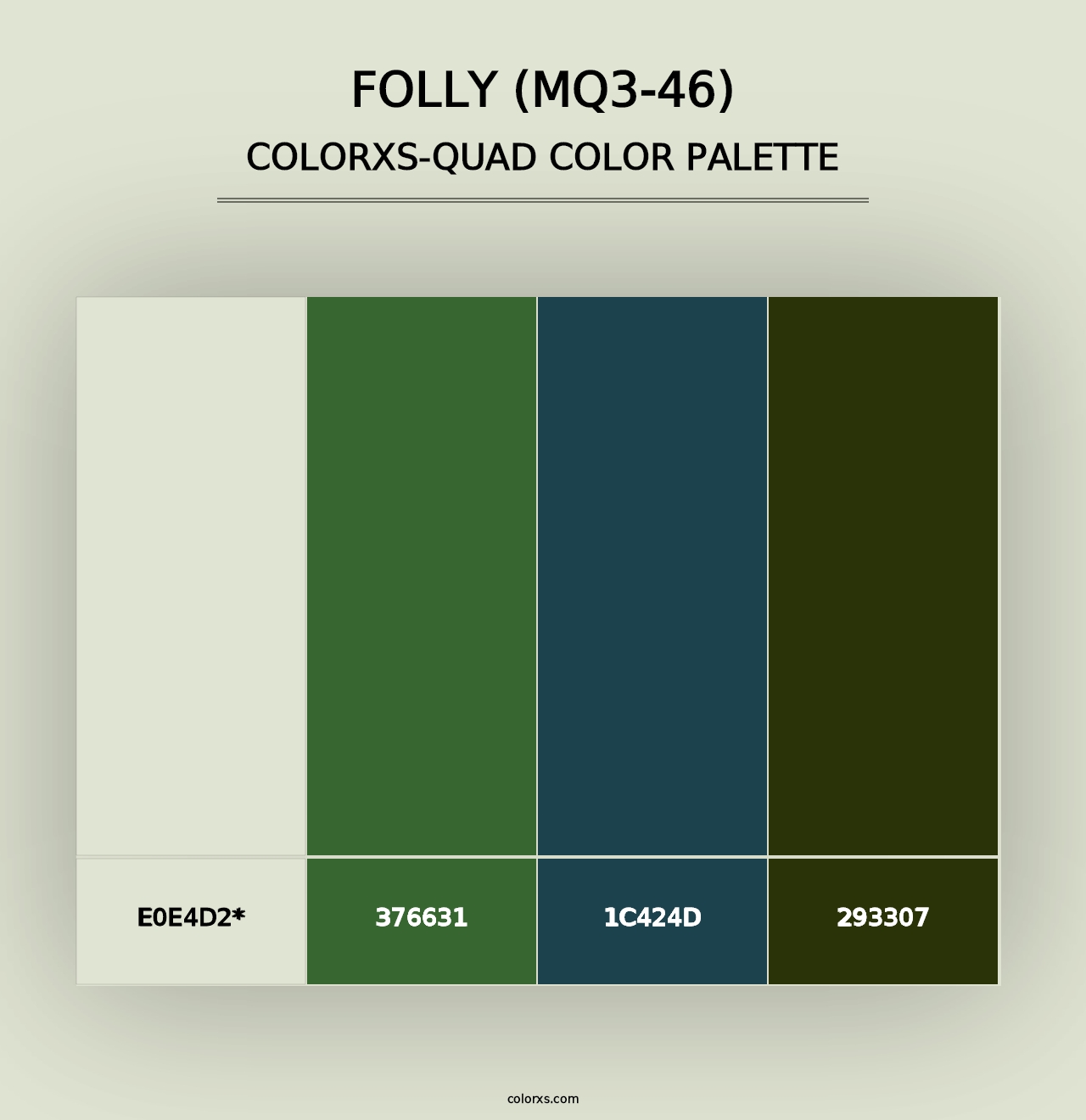 Folly (MQ3-46) - Colorxs Quad Palette