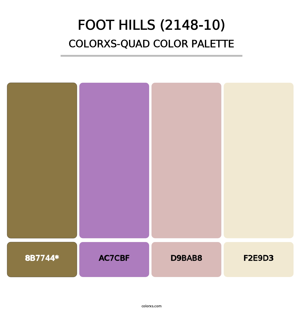 Foot Hills (2148-10) - Colorxs Quad Palette