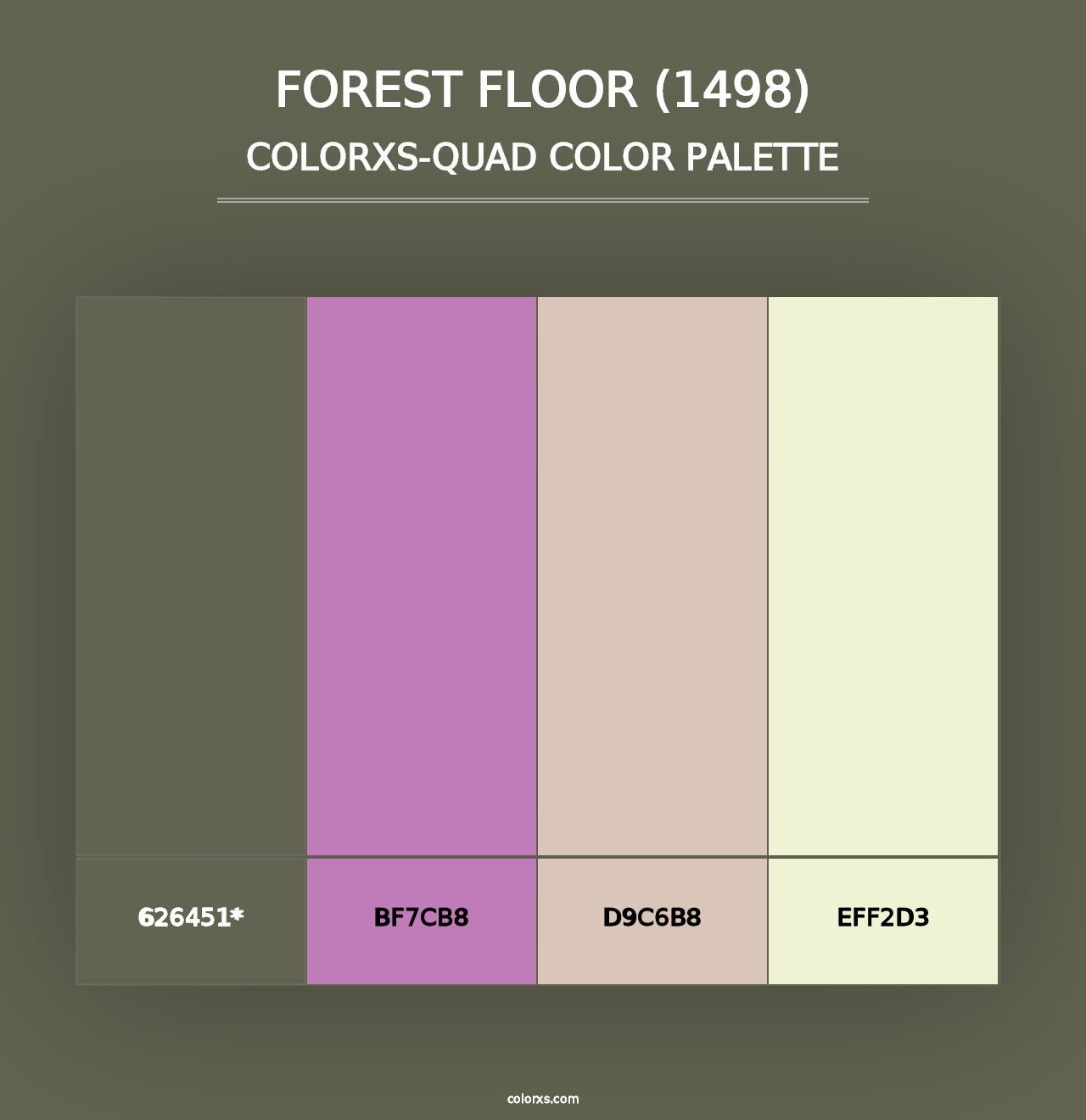 Forest Floor (1498) - Colorxs Quad Palette