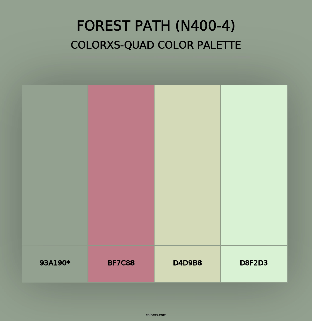 Forest Path (N400-4) - Colorxs Quad Palette