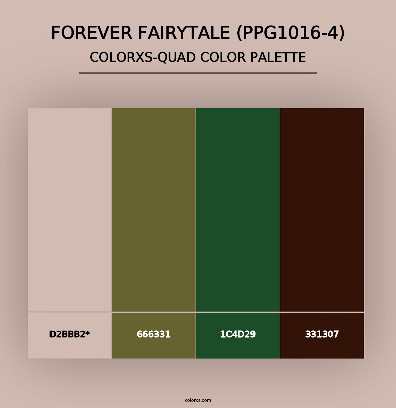 Forever Fairytale (PPG1016-4) - Colorxs Quad Palette