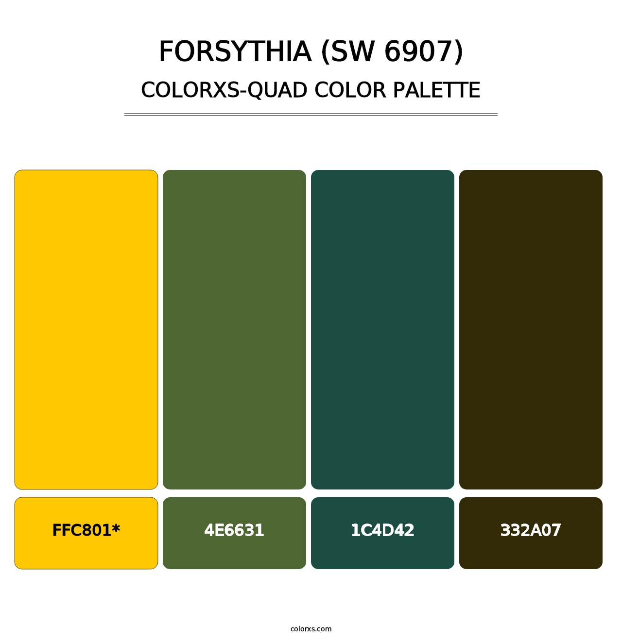 Forsythia (SW 6907) - Colorxs Quad Palette