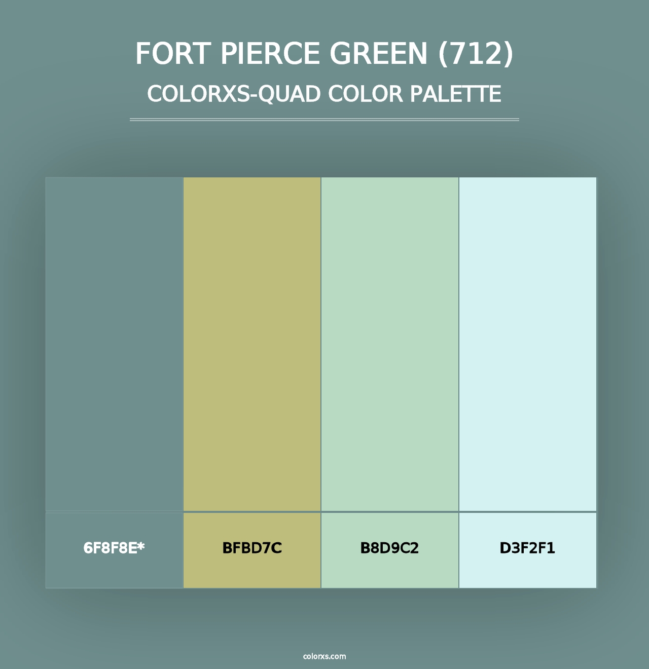 Fort Pierce Green (712) - Colorxs Quad Palette