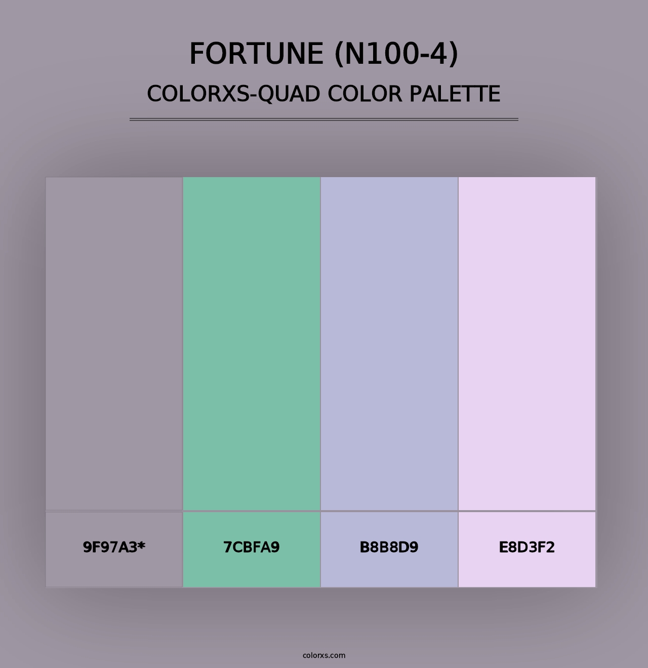 Fortune (N100-4) - Colorxs Quad Palette