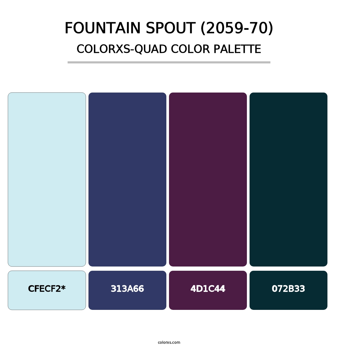 Fountain Spout (2059-70) - Colorxs Quad Palette