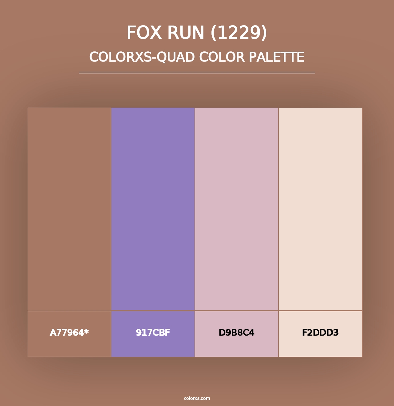 Fox Run (1229) - Colorxs Quad Palette