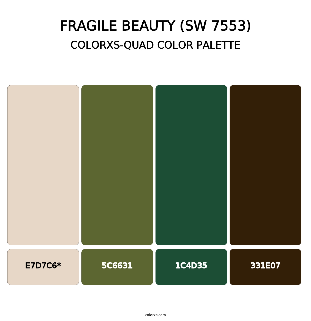 Fragile Beauty (SW 7553) - Colorxs Quad Palette