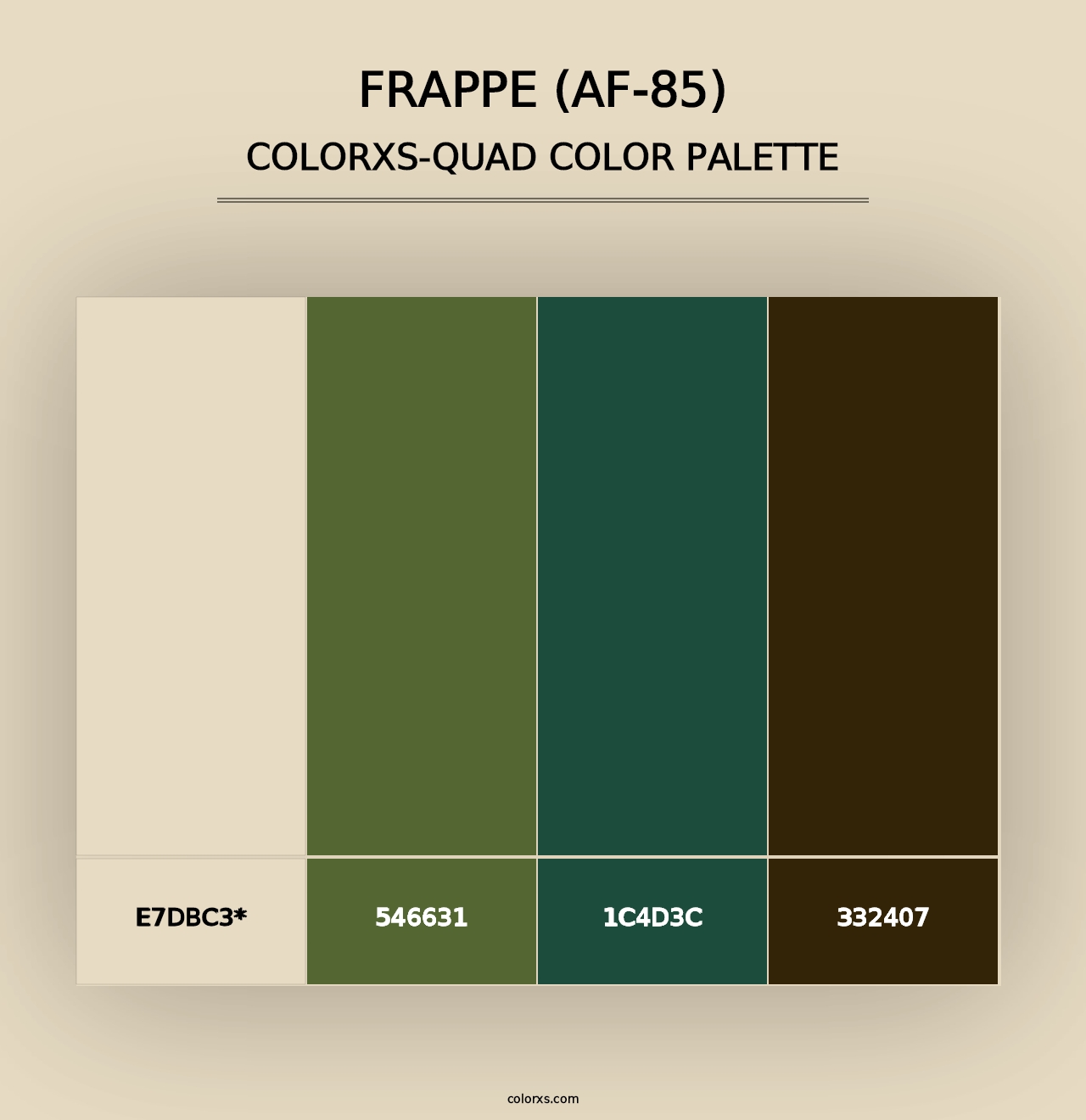 Frappe (AF-85) - Colorxs Quad Palette