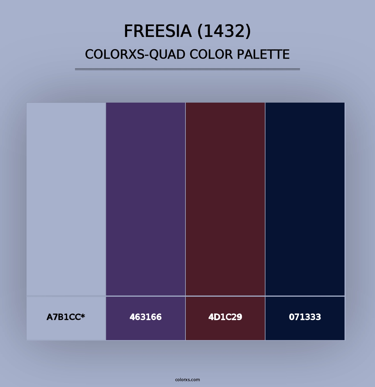 Freesia (1432) - Colorxs Quad Palette