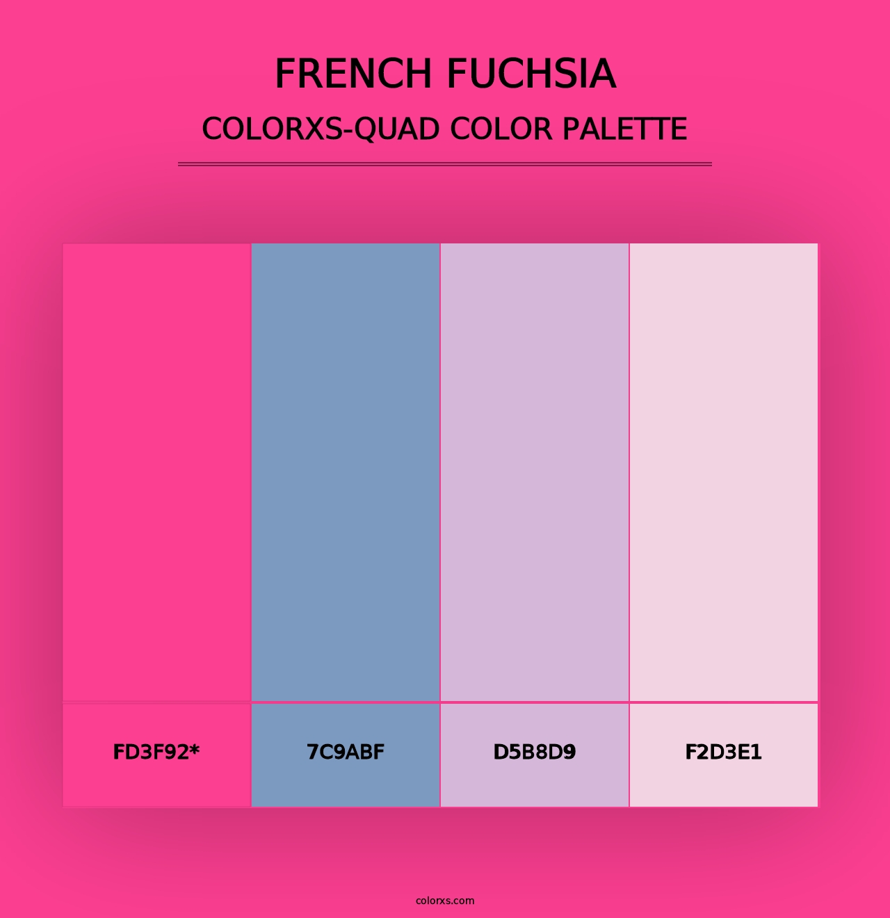 French Fuchsia - Colorxs Quad Palette