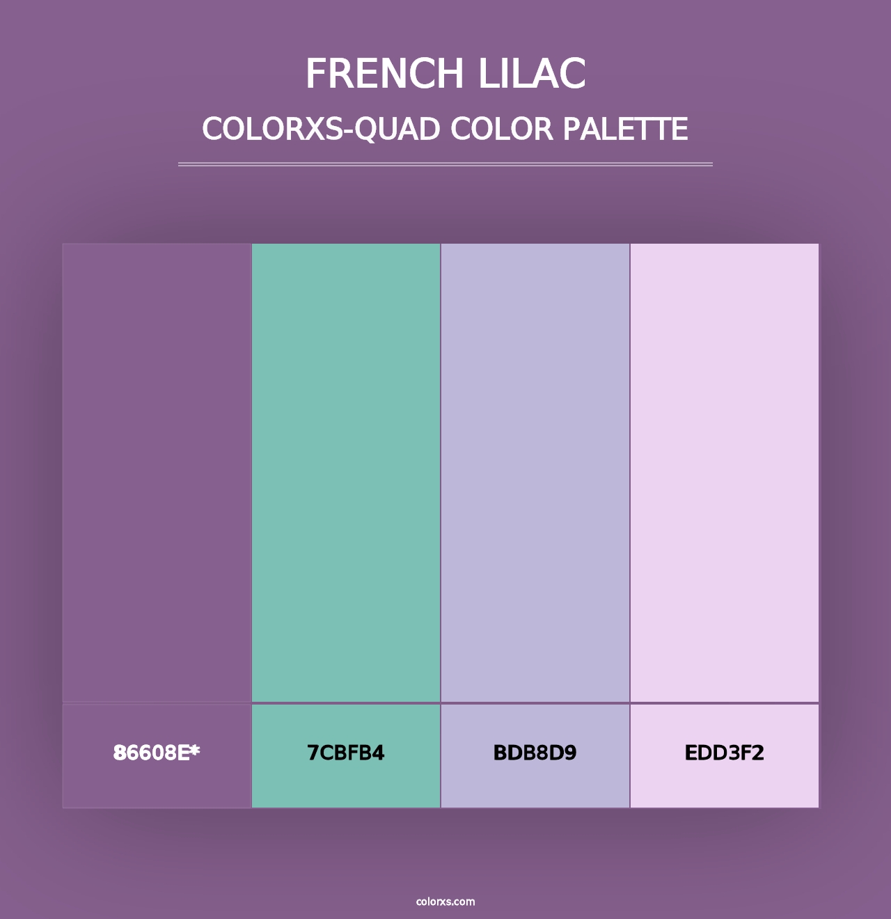 French Lilac - Colorxs Quad Palette