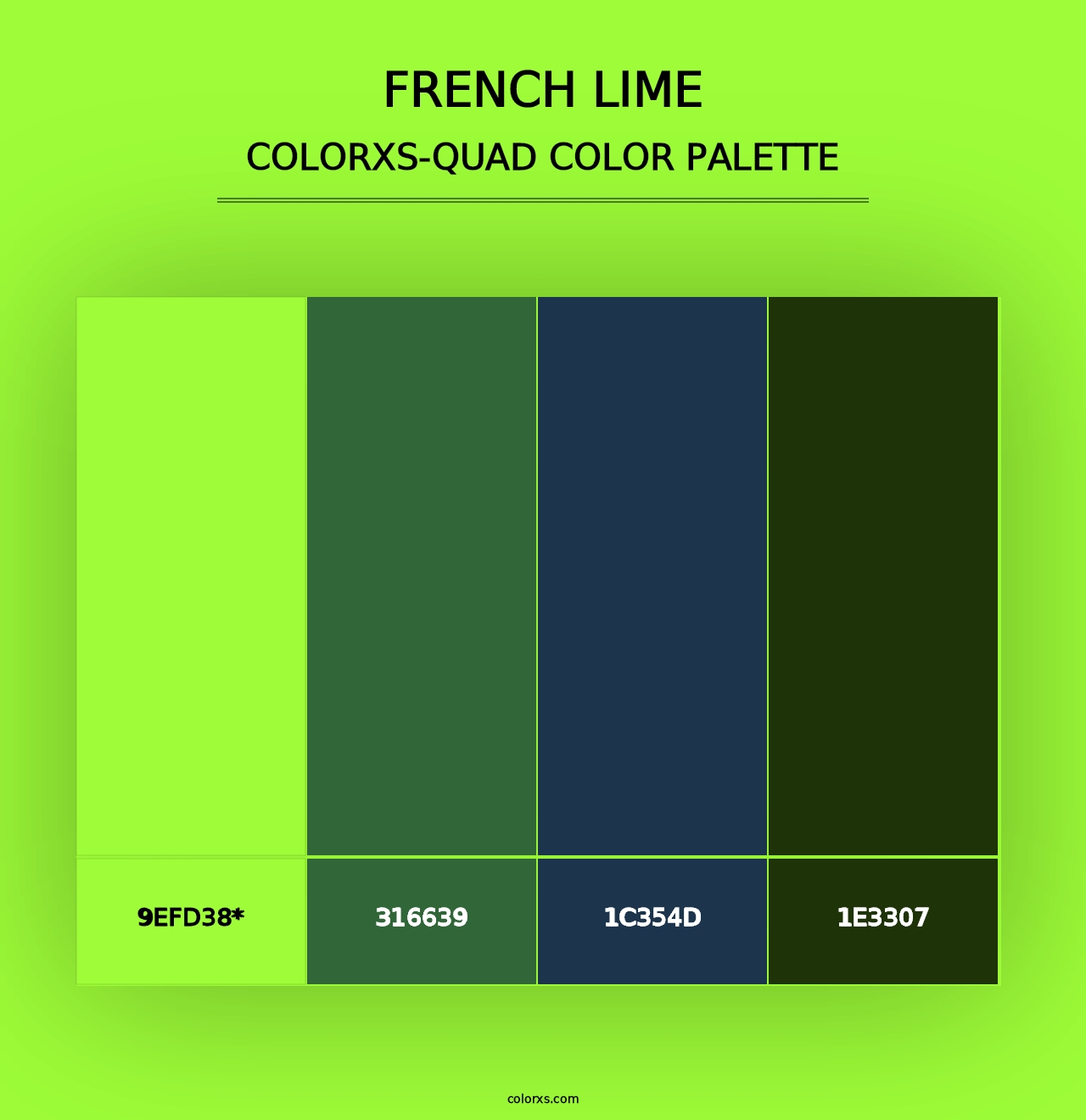 French Lime - Colorxs Quad Palette