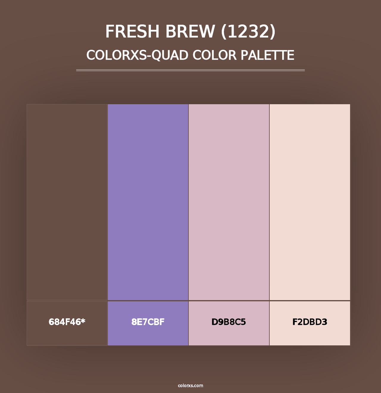 Fresh Brew (1232) - Colorxs Quad Palette