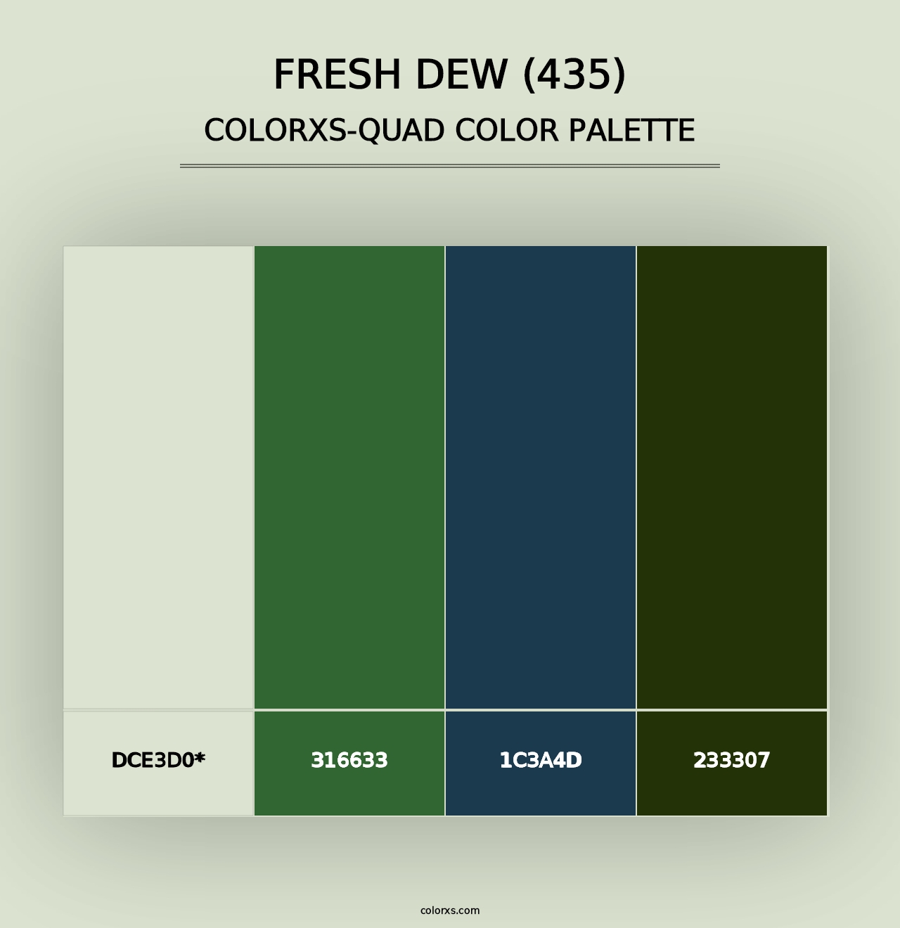 Fresh Dew (435) - Colorxs Quad Palette