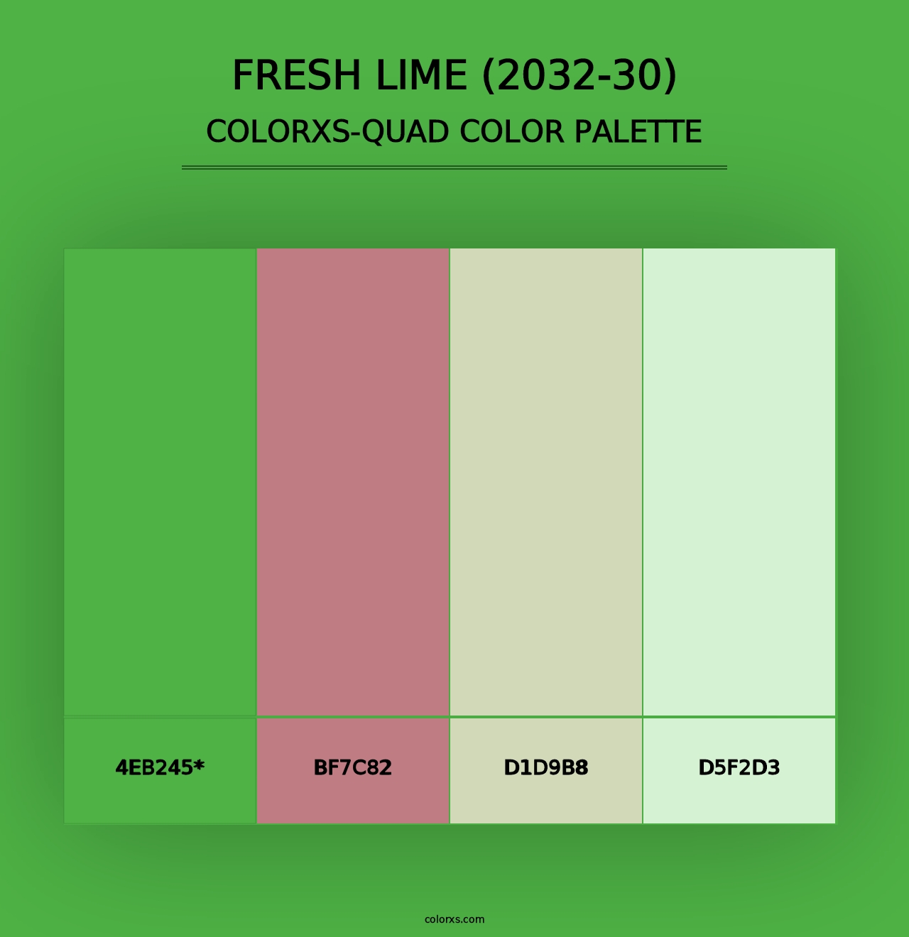 Fresh Lime (2032-30) - Colorxs Quad Palette