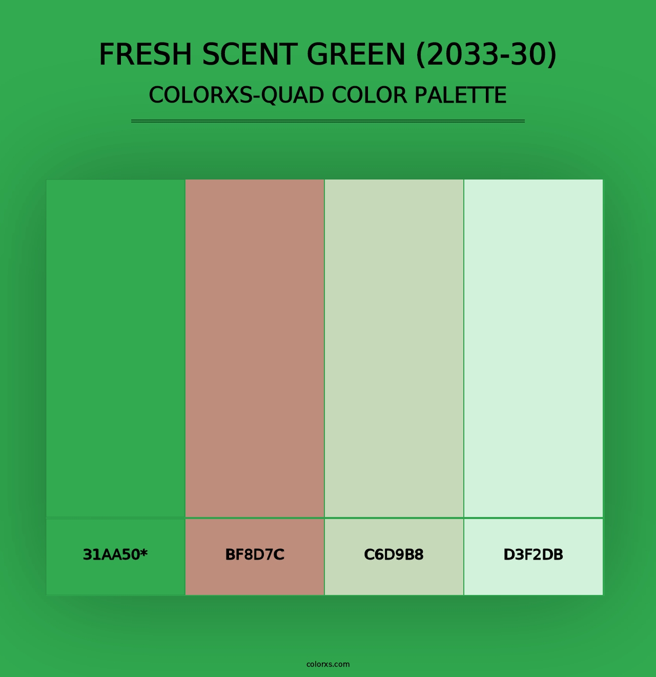 Fresh Scent Green (2033-30) - Colorxs Quad Palette