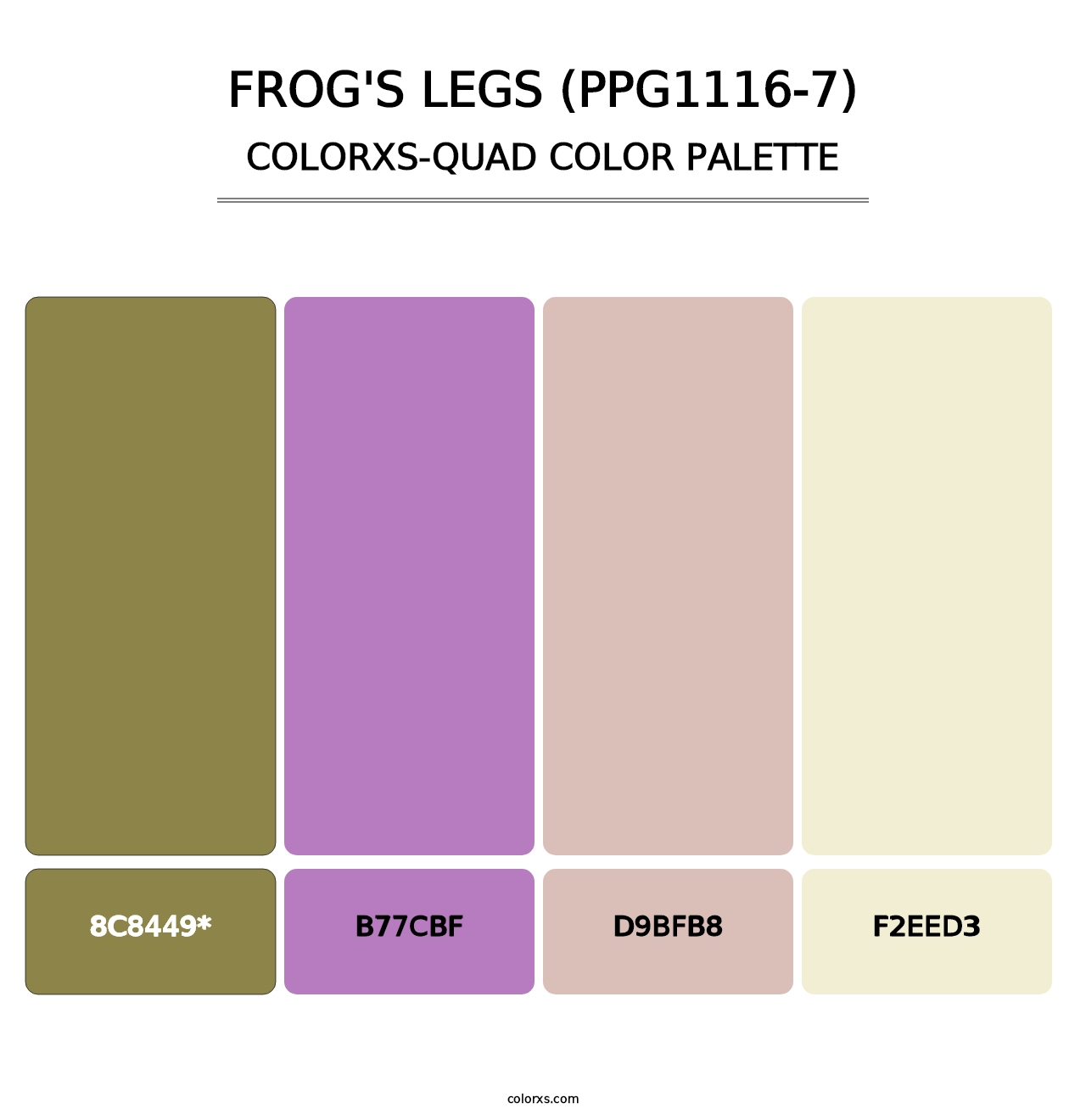 Frog's Legs (PPG1116-7) - Colorxs Quad Palette