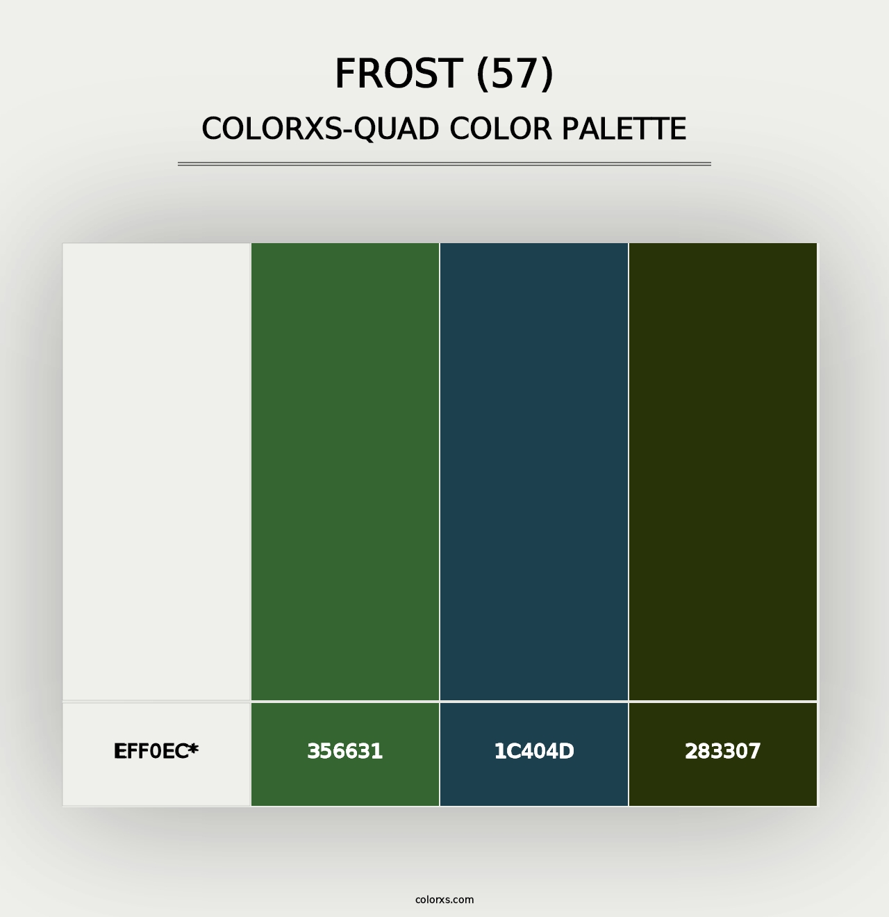 Frost (57) - Colorxs Quad Palette