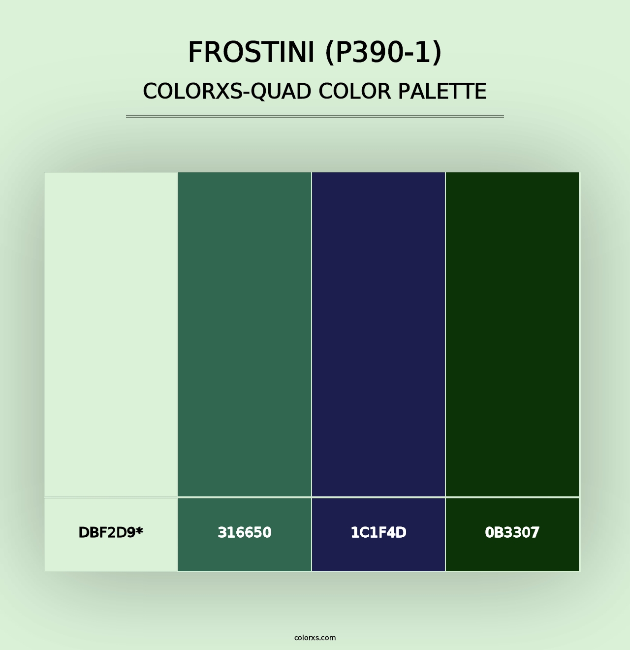 Frostini (P390-1) - Colorxs Quad Palette