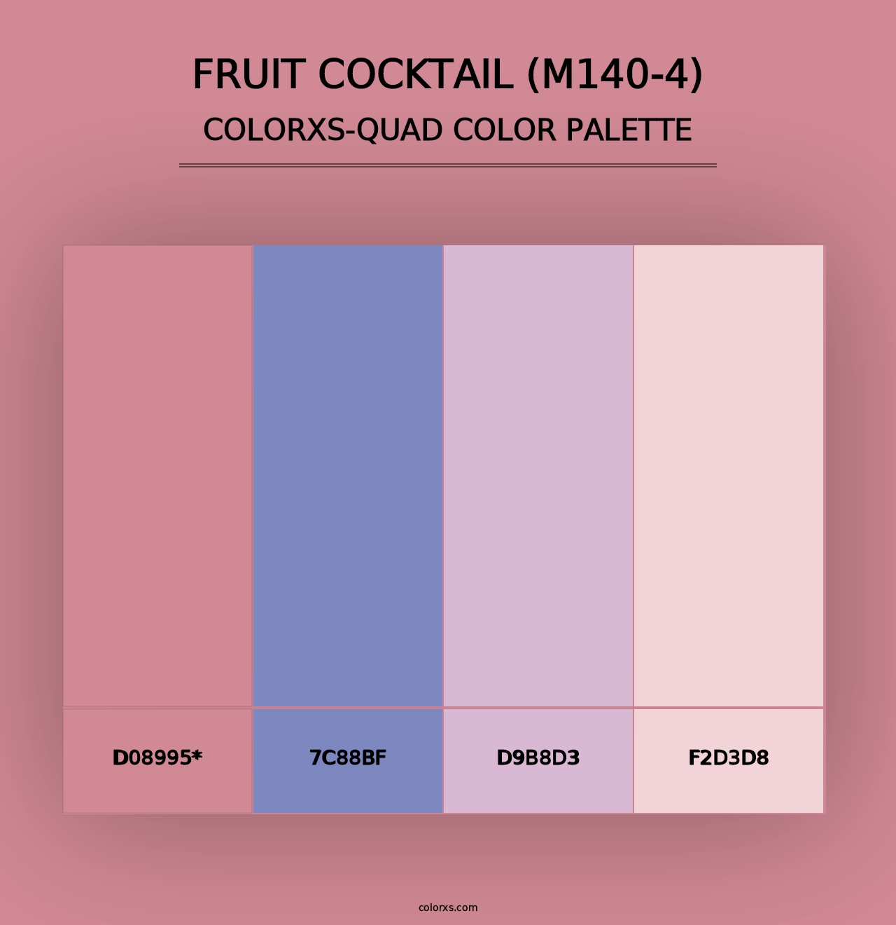 Fruit Cocktail (M140-4) - Colorxs Quad Palette