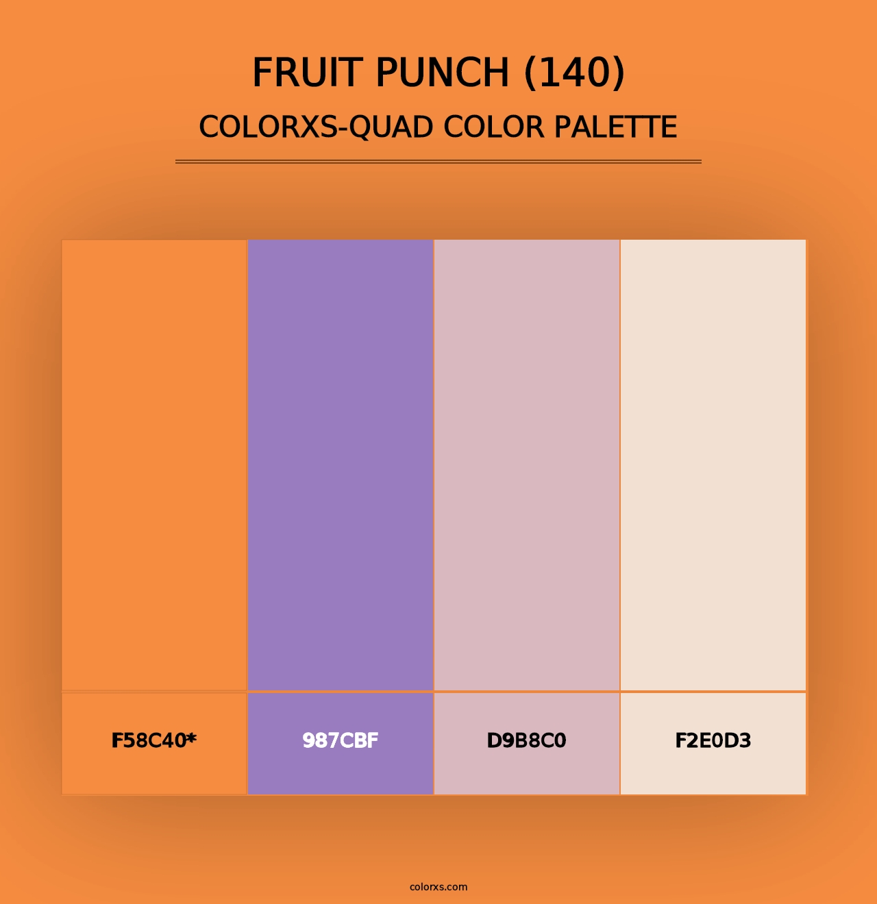 Fruit Punch (140) - Colorxs Quad Palette