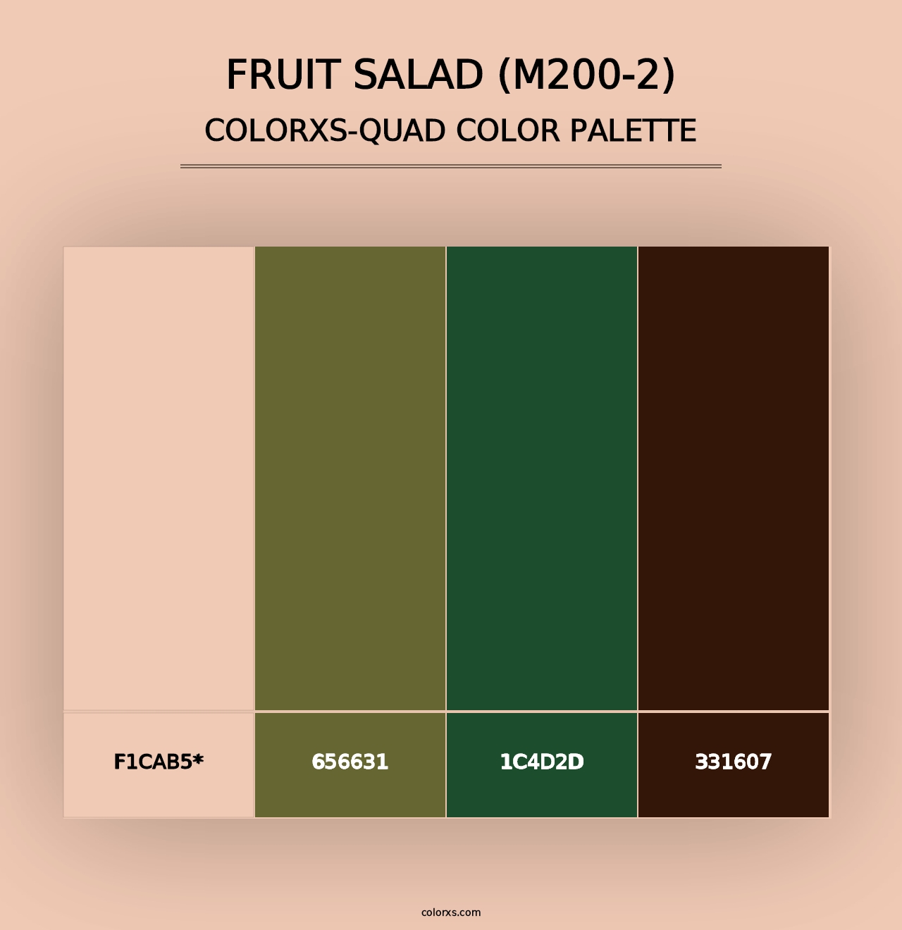 Fruit Salad (M200-2) - Colorxs Quad Palette