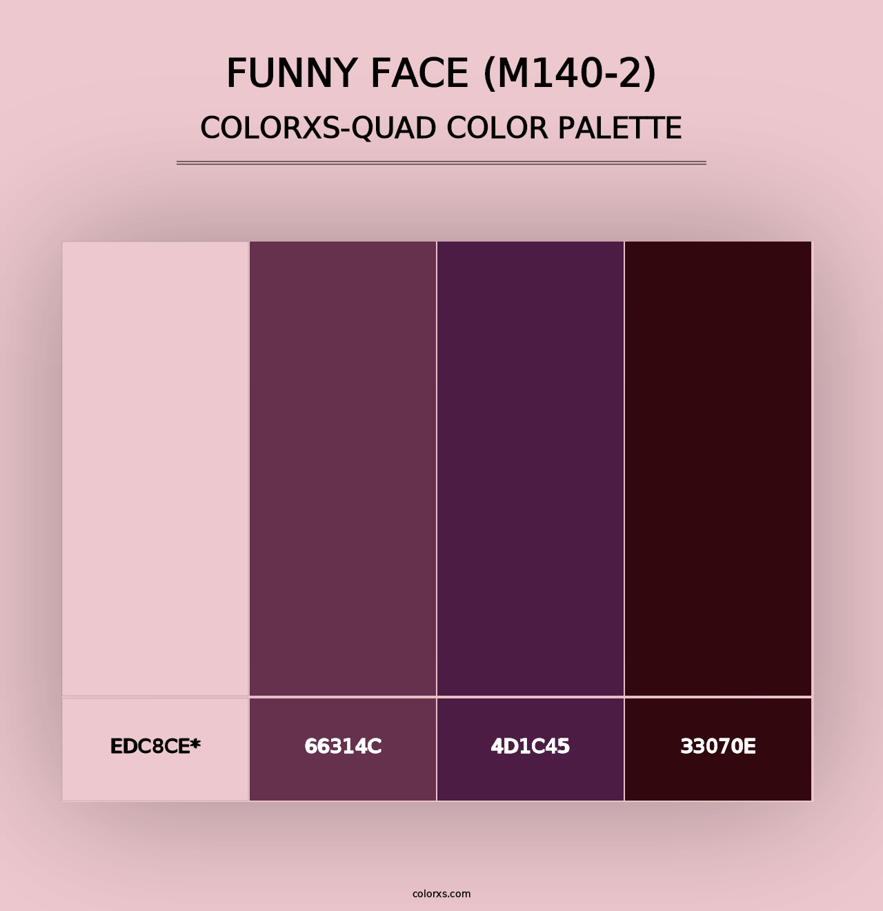 Funny Face (M140-2) - Colorxs Quad Palette