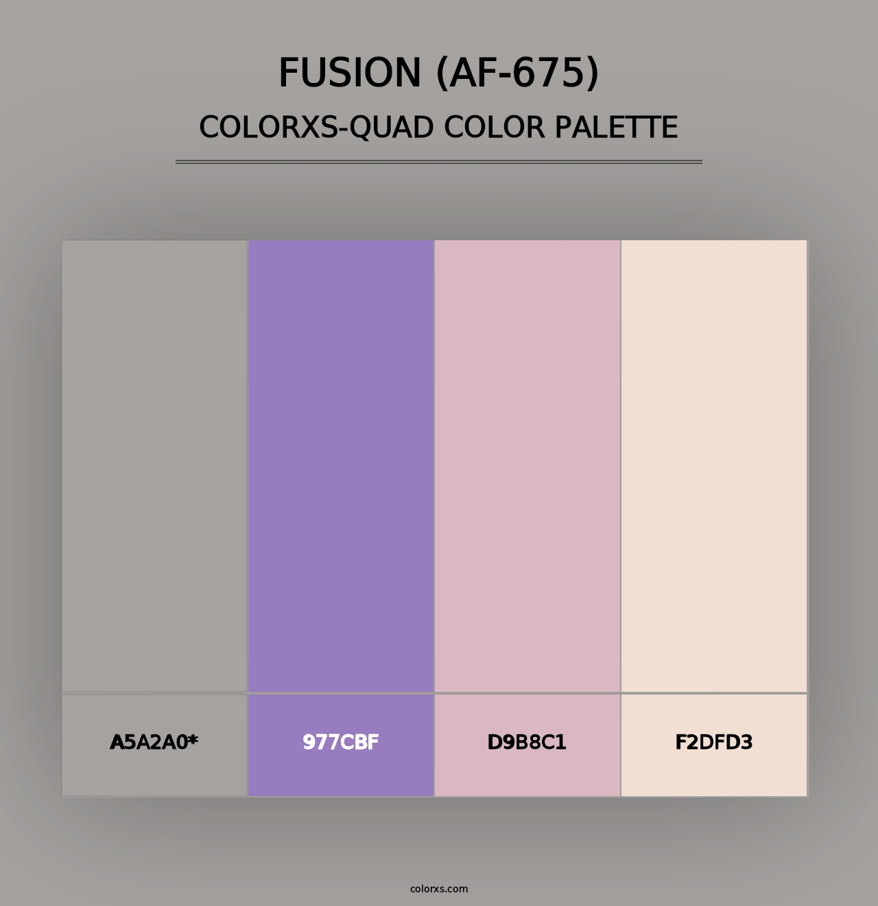 Fusion (AF-675) - Colorxs Quad Palette