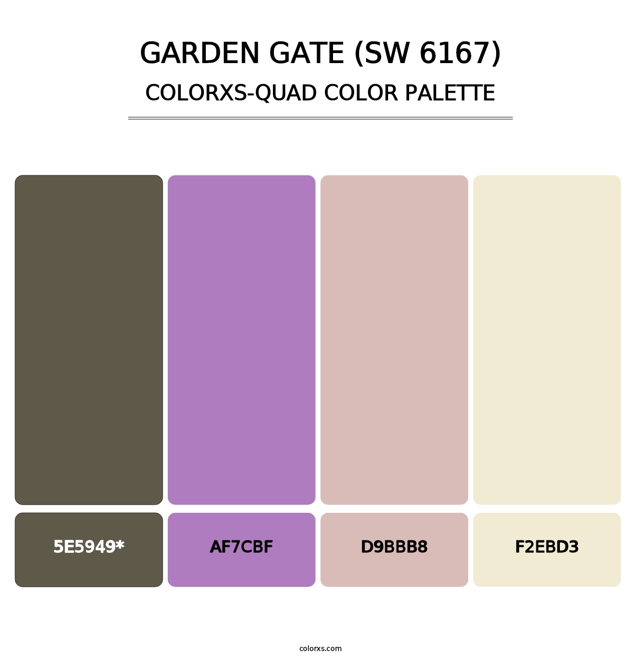 Garden Gate (SW 6167) - Colorxs Quad Palette