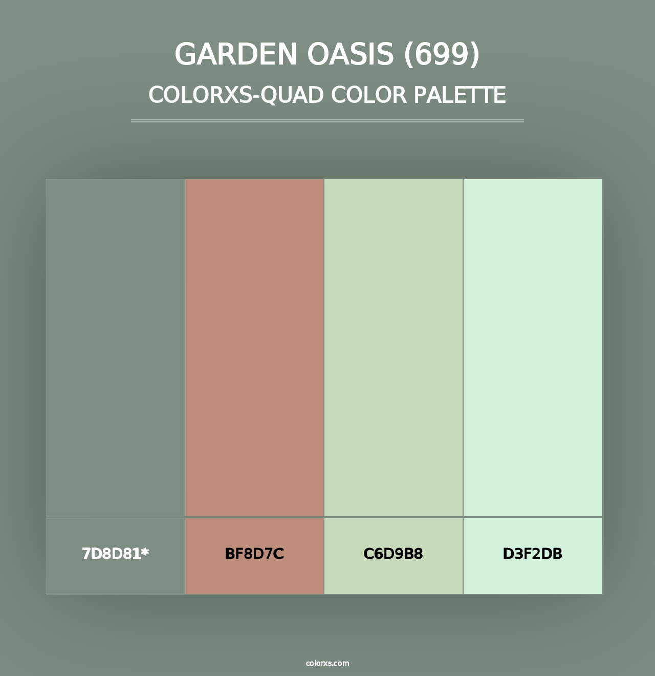 Garden Oasis (699) - Colorxs Quad Palette