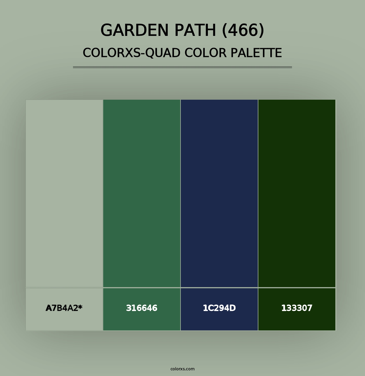 Garden Path (466) - Colorxs Quad Palette