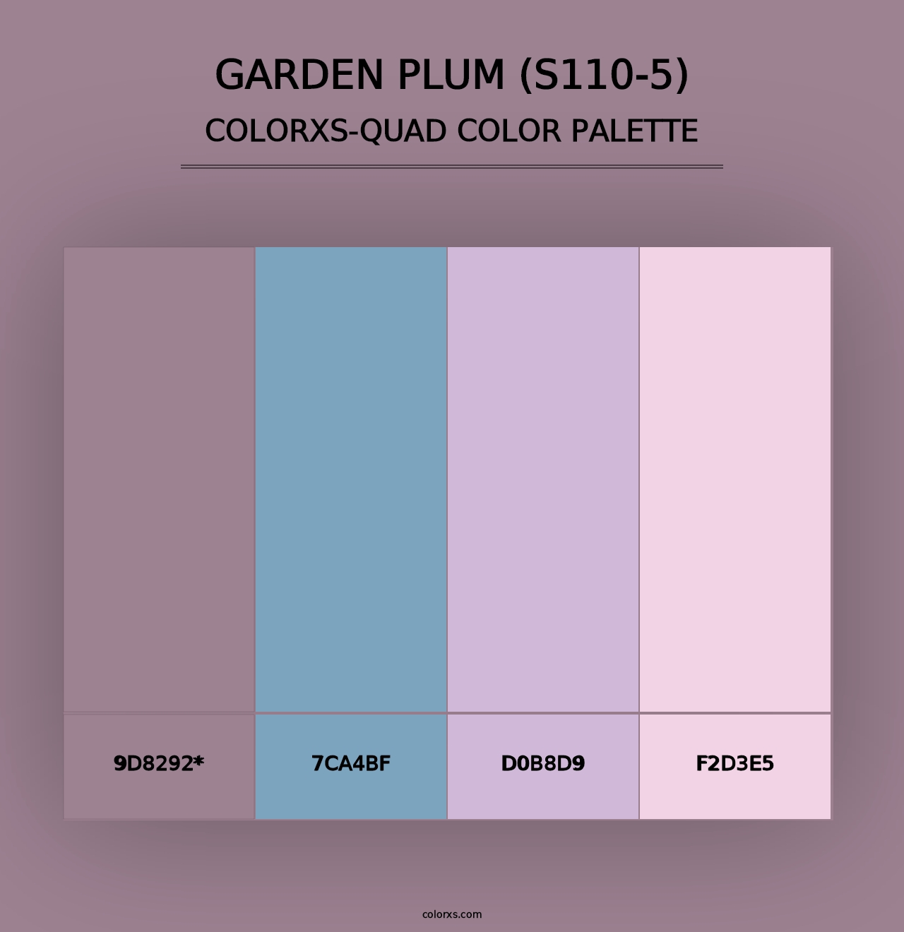 Garden Plum (S110-5) - Colorxs Quad Palette