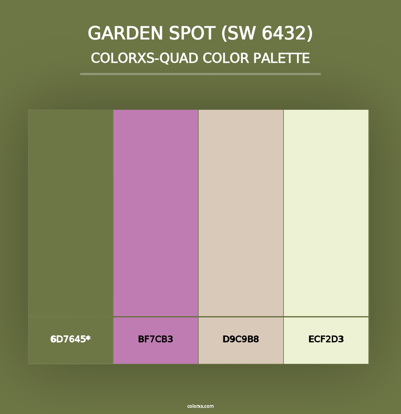 Garden Spot (SW 6432) - Colorxs Quad Palette