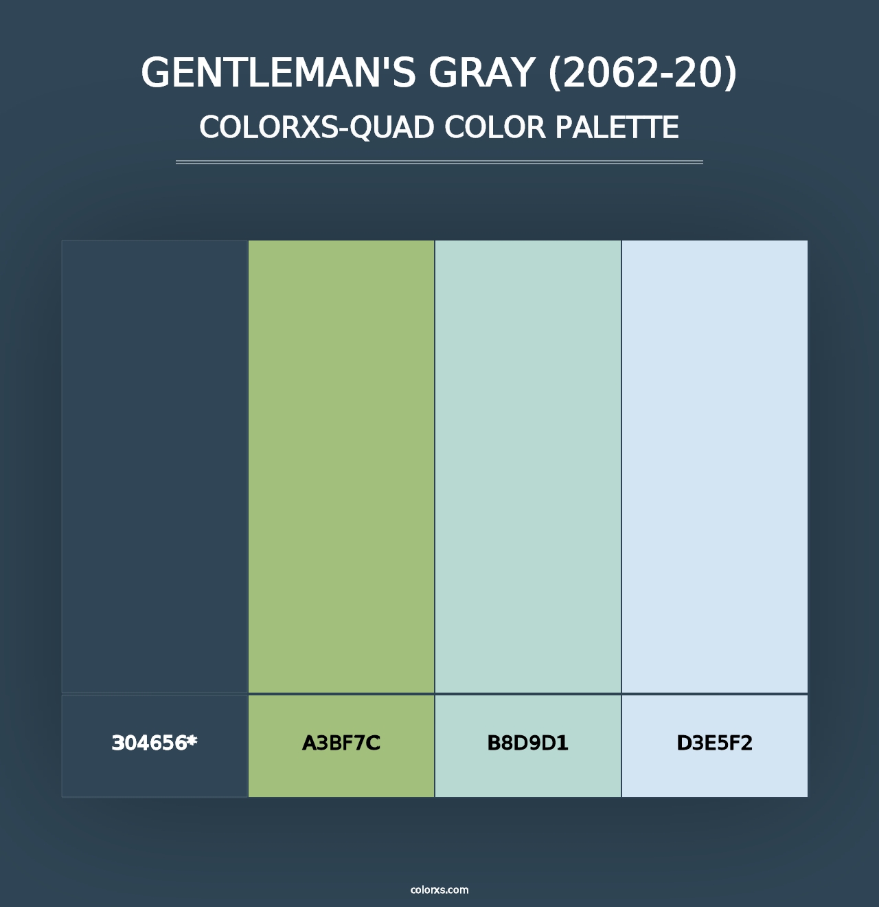 Gentleman's Gray (2062-20) - Colorxs Quad Palette