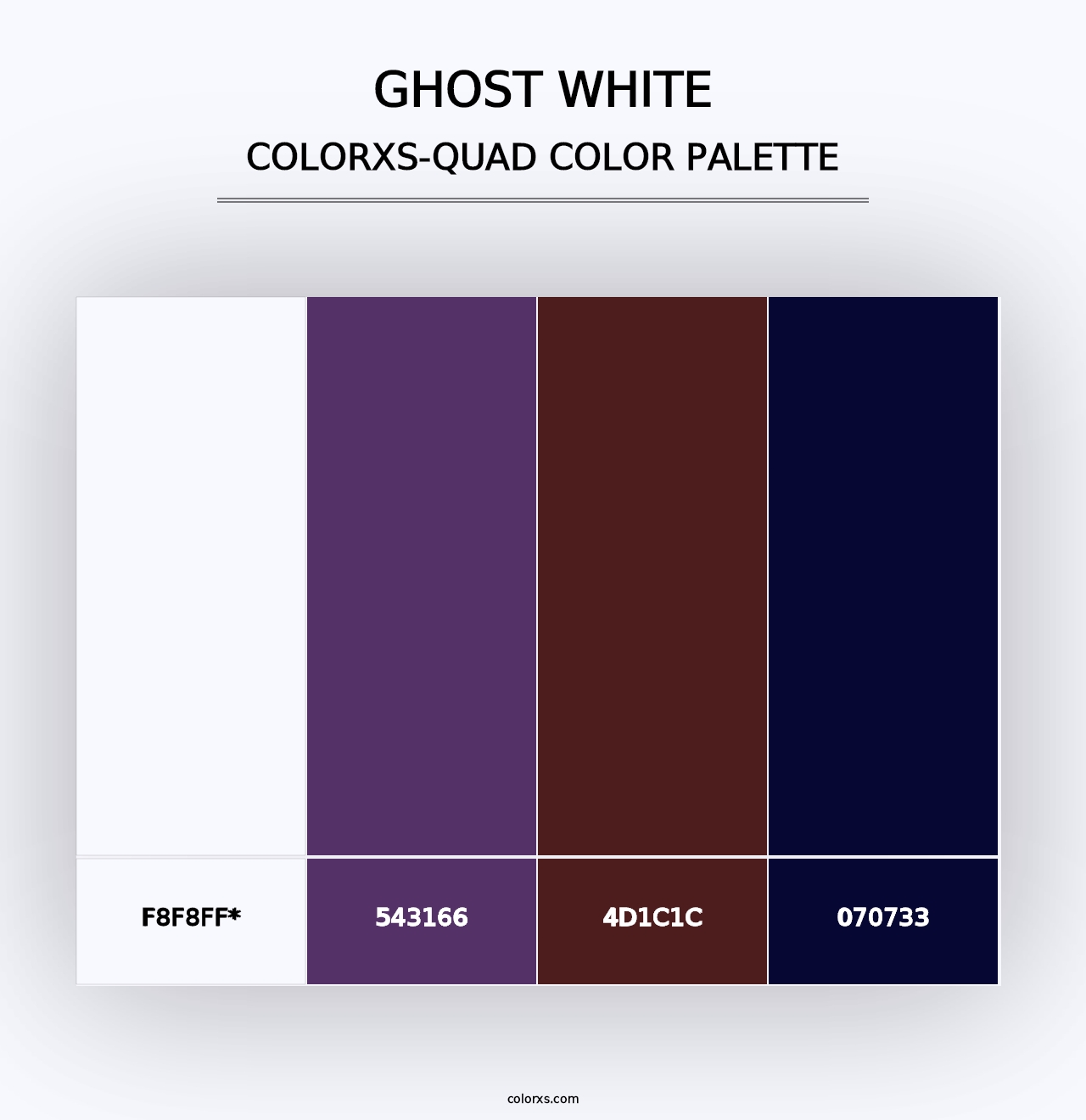 Ghost White - Colorxs Quad Palette